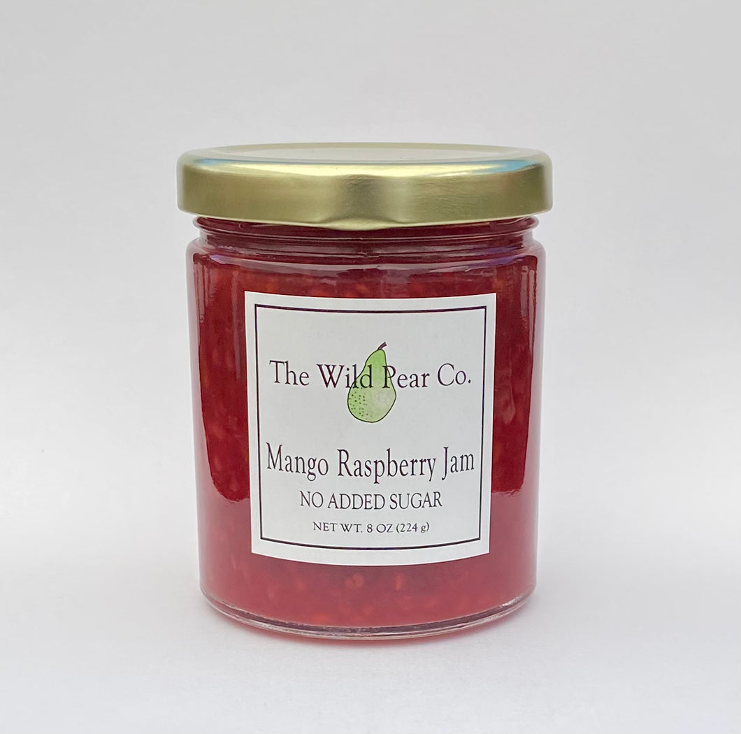 Mango Raspberry Jam with No Added Sugar