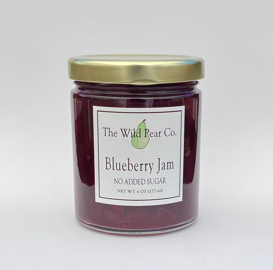 Blueberry Jam with No Added Sugar